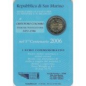 moneda conmemorativa 2 euros San Marino 2006. Est. Oficial