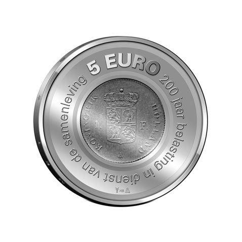 Holanda 5 Euros 2006 200º Aniversario Administración Tributaria.