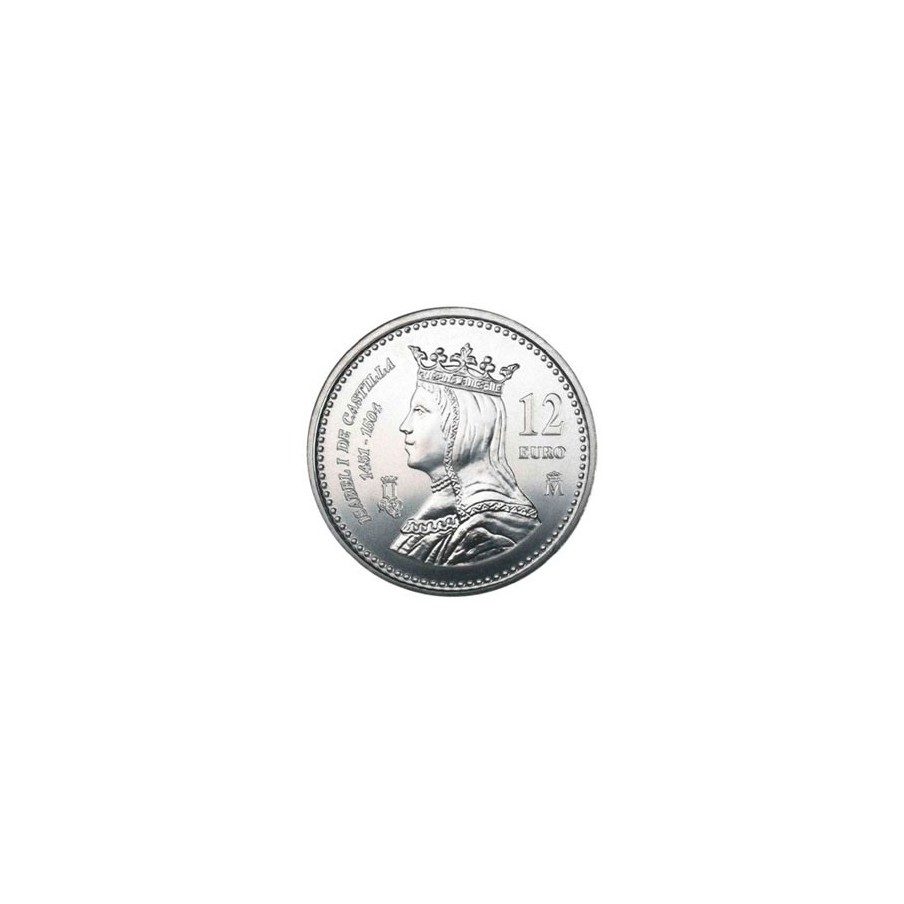 Moneda conmemorativa 12 euros 2004 Isabel.