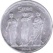 San Marino 5 Euros 2003 Juegos Olímpicos verano