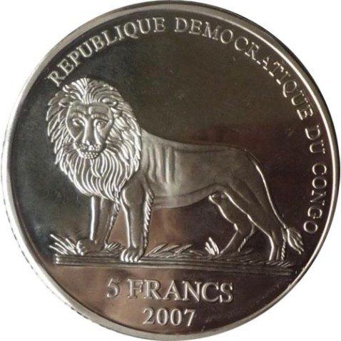 Republica Dem. Congo 2007 5 Fr. Michael Schumacher. Niquel.