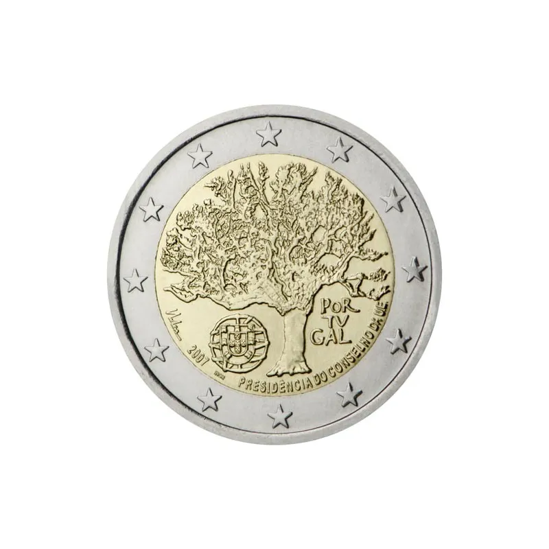 moneda conmemorativa 2 euros Portugal 2007.