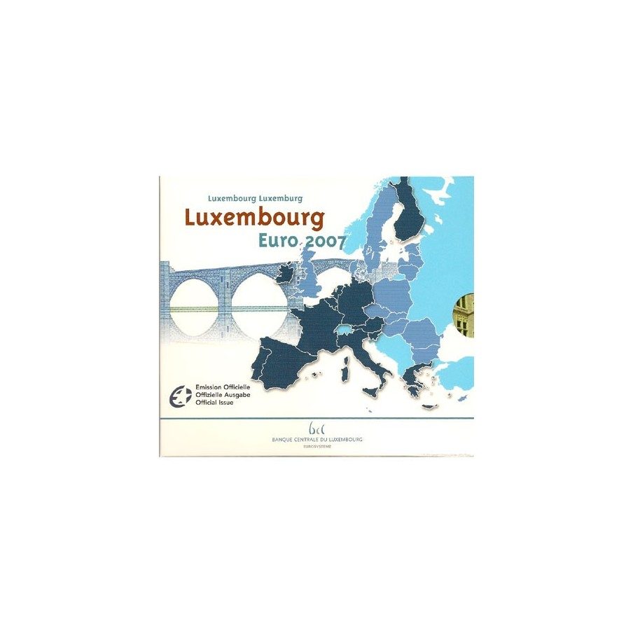 Cartera oficial euroset Luxemburgo 2007