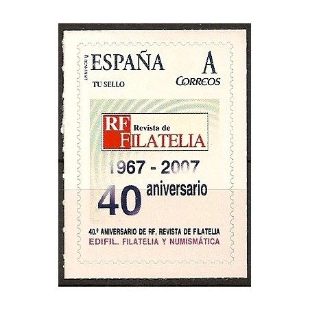 2007 EDIFIL 09. 40º Aniversario de "R.F. Revista de Filatelia".