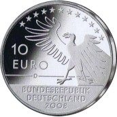 moneda Alemania 10 Euros 2008 D. Carl Spitzweg.