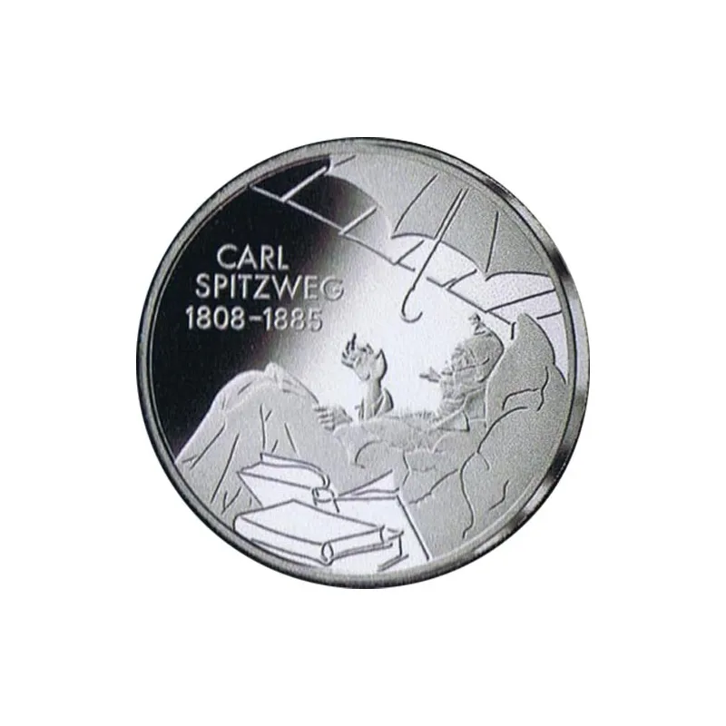 moneda Alemania 10 Euros 2008 D. Carl Spitzweg.
