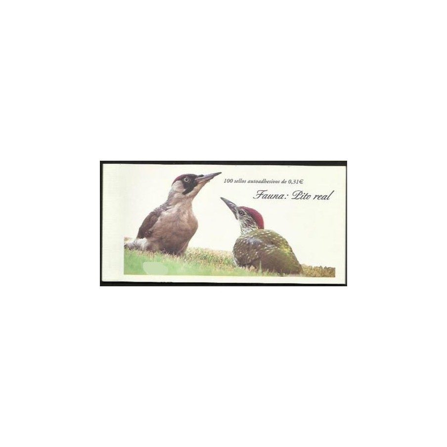 4376 Fauna y Flora (2008) PITO REAL (carnet de 100 sellos)