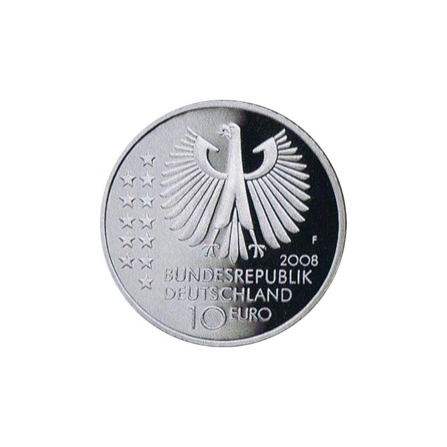 moneda Alemania 10 Euros 2008 F. Max Planck.