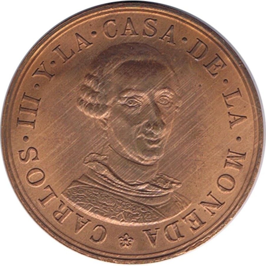 Medalla FNMT Bicentenario Carlos III. Cobre.