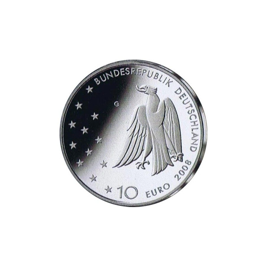 moneda Alemania 10 Euros 2008 G. Franz Kafka.