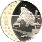 Canada 25$ (2007) Vancouver 2010 (Curling)