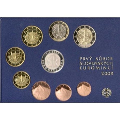 Cartera oficial euroset Eslovaquia 2009 Proof