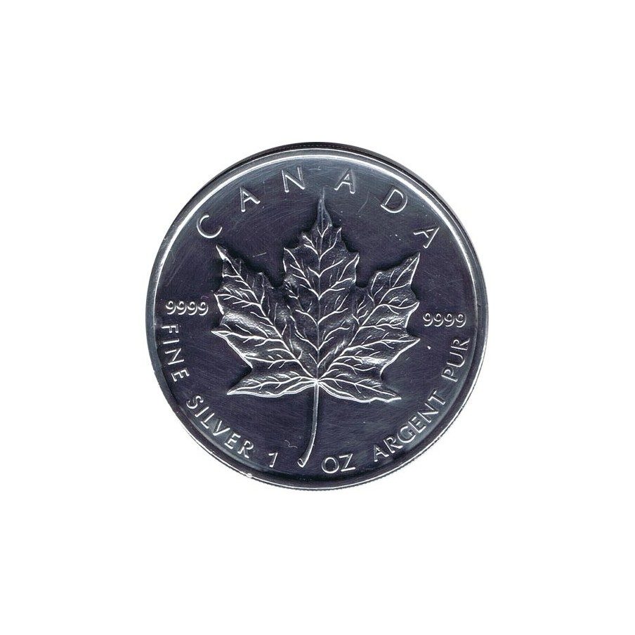 Moneda onza de plata 5$ Canada Hoja de Arce 2009