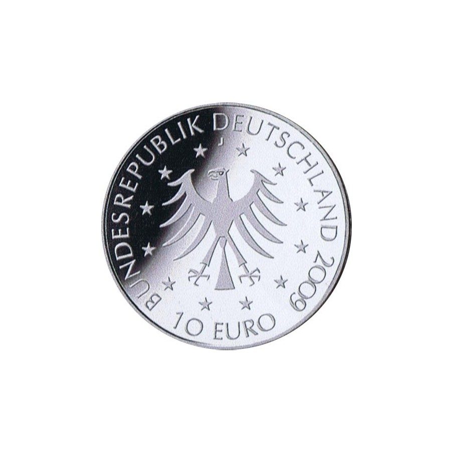 moneda Alemania 10 Euros 2009 J. Marion Gräfin. Plata