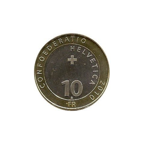 Suiza 10 francos 2010