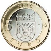moneda Finlandia 5 Euros 2010 (1ª) Finlandia Sur-Oeste.