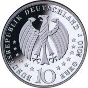 moneda Alemania 10 Euros 2010 F. Porcelana.