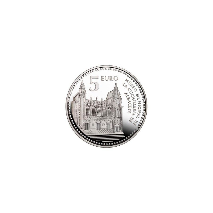 Moneda 2010 Capitales de provincia. Albacete. 5 euros. Plata