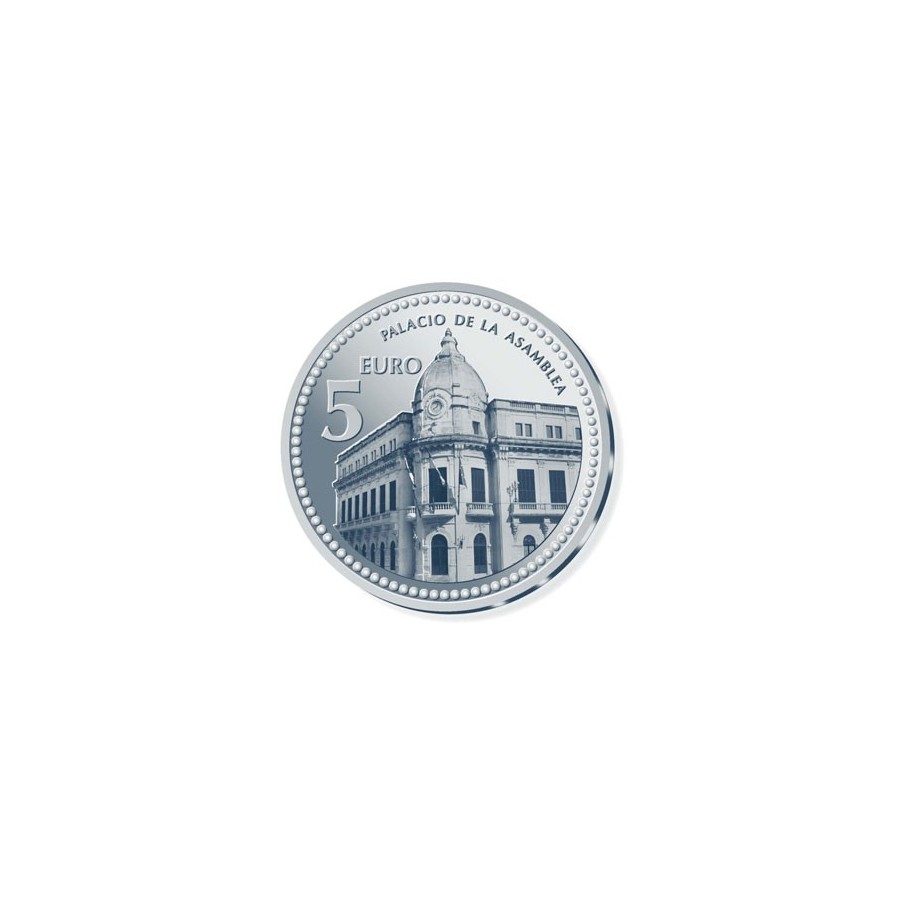 Moneda 2010 Capitales de provincia. Ceuta. 5 euros. Plata