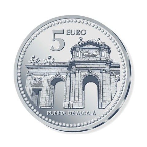 Moneda 2010 Capitales de provincia. Madrid. 5 euros. Plata