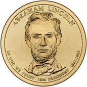 E.E.U.U. 1$ (2010) 16º Presidencial Abraham Lincoln (2cecas)