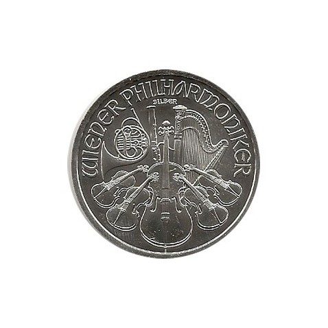 Moneda onza de plata 1,5 euros Austria Filarmonica 2011