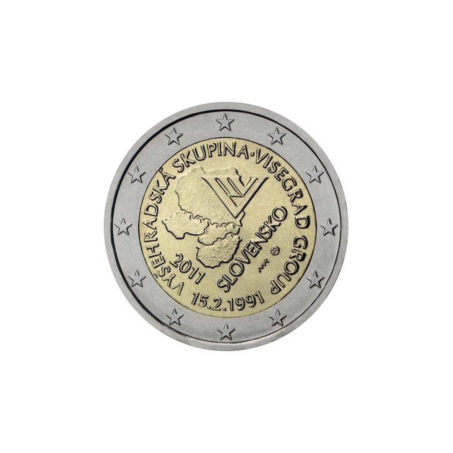 moneda conmemorativa 2 euros Eslovaquia 2011.