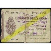 (1936/11/05) Banco de España. Gijon. 50 Pesetas. MBC