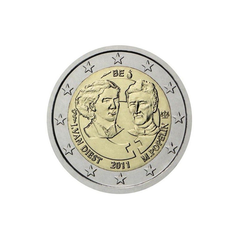 moneda conmemorativa 2 euros Belgica 2011.