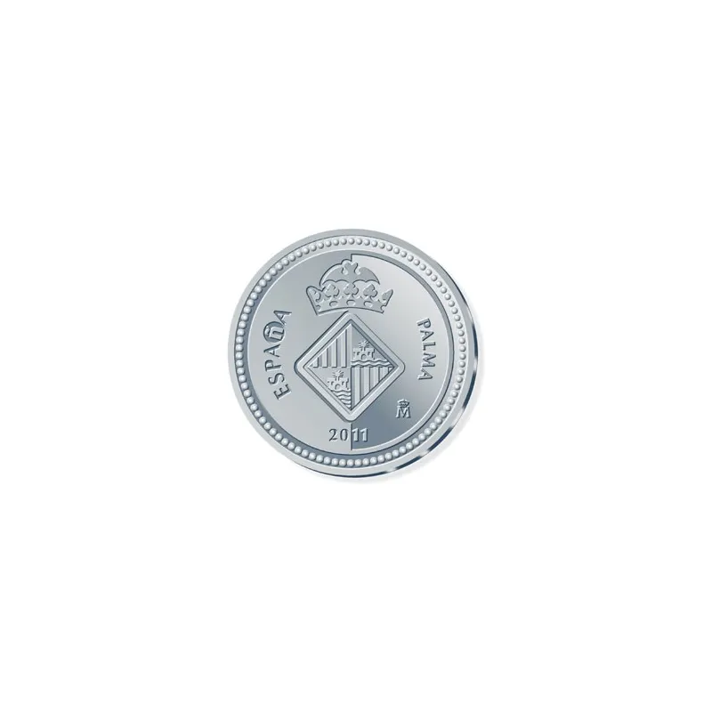 Moneda 2011 Capitales de provincia. Palma. 5 euros. Plata.