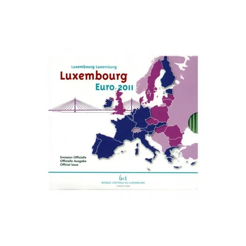 Cartera oficial euroset Luxemburgo 2011 (incluye 2€ conmemorat.)
