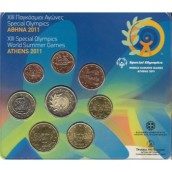 Cartera oficial euroset Grecia 2011 (2 euros conmemorativa).