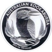 Moneda onza de plata 1$ Australia Kookaburra 2012