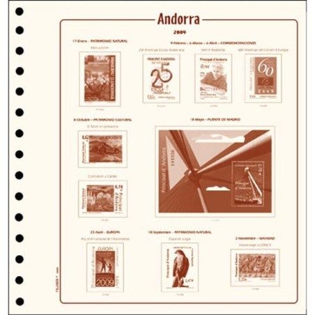FILOBER Andorra Esp. 1987 (montado con estuches).