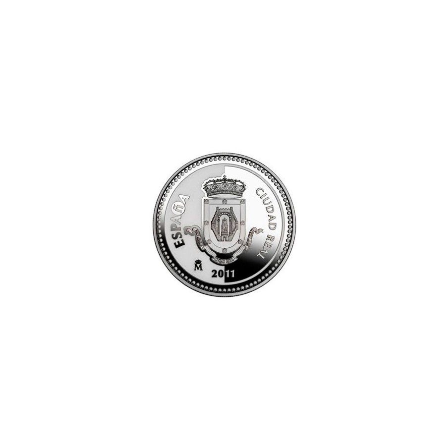 Moneda 2011 Capitales de provincia. Ciudad Real. 5 euros. Plata.