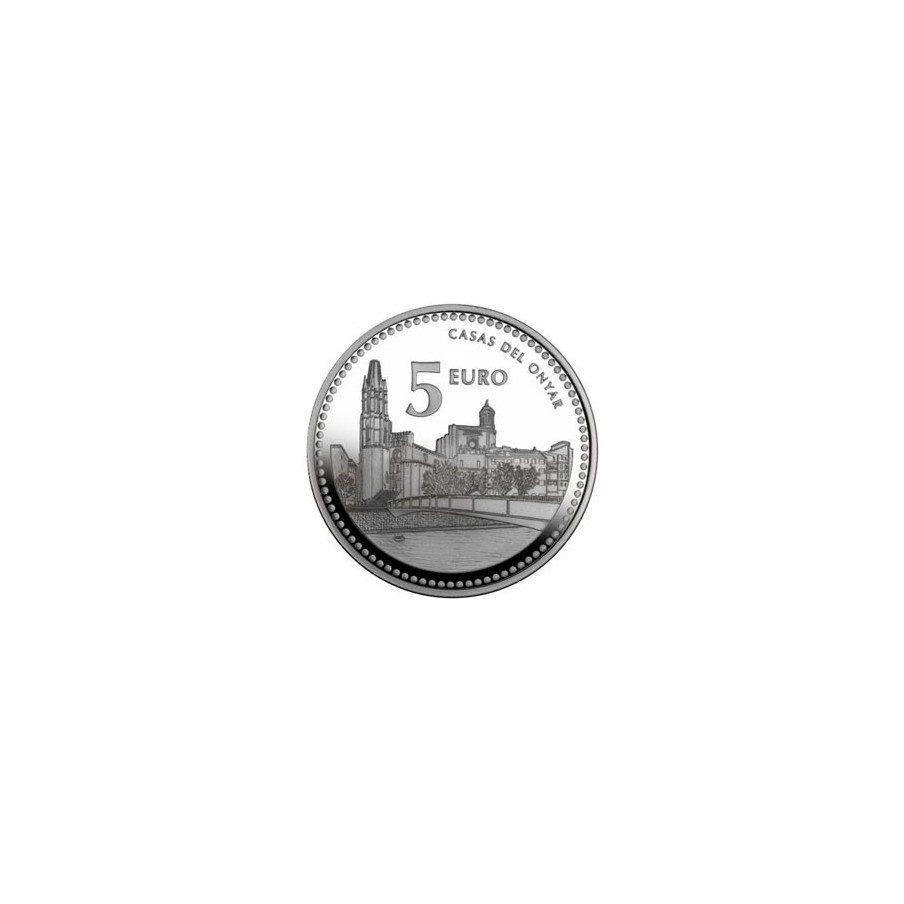 Moneda 2011 Capitales de provincia. Girona. 5 euros. Plata.
