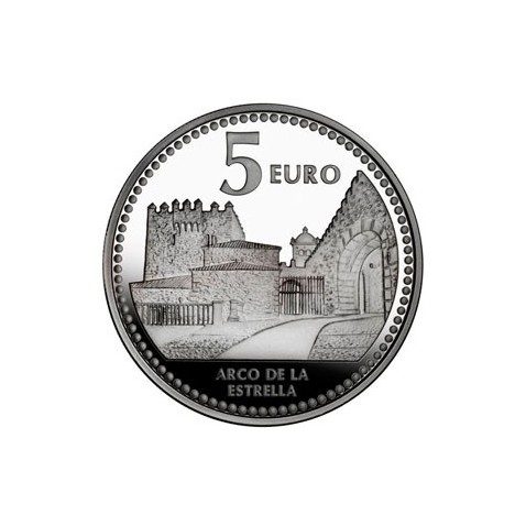 Moneda 2011 Capitales de provincia. Cáceres. 5 euros. Plata.