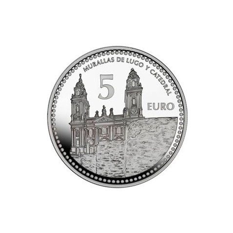 Moneda 2011 Capitales de provincia. Lugo. 5 euros. Plata.