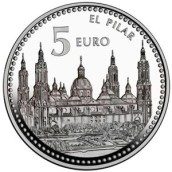 Moneda 2011 Capitales de provincia. Zaragoza. 5 euros. Plata