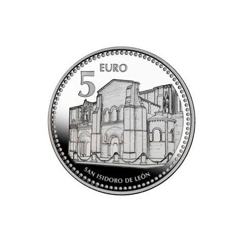 Moneda 2011 Capitales de provincia. León. 5 euros. Plata.
