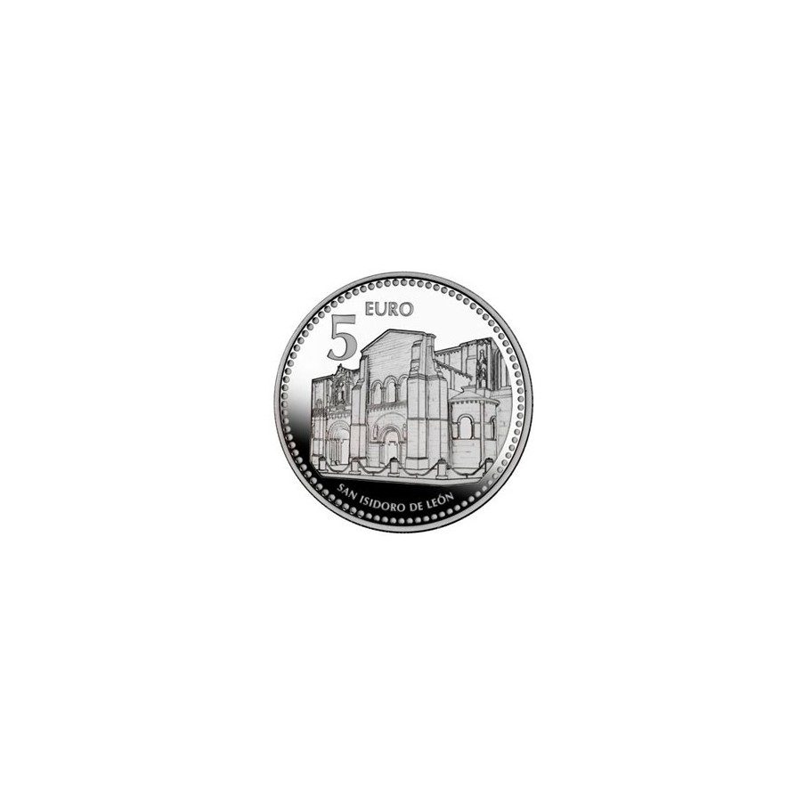 Moneda 2011 Capitales de provincia. León. 5 euros. Plata.