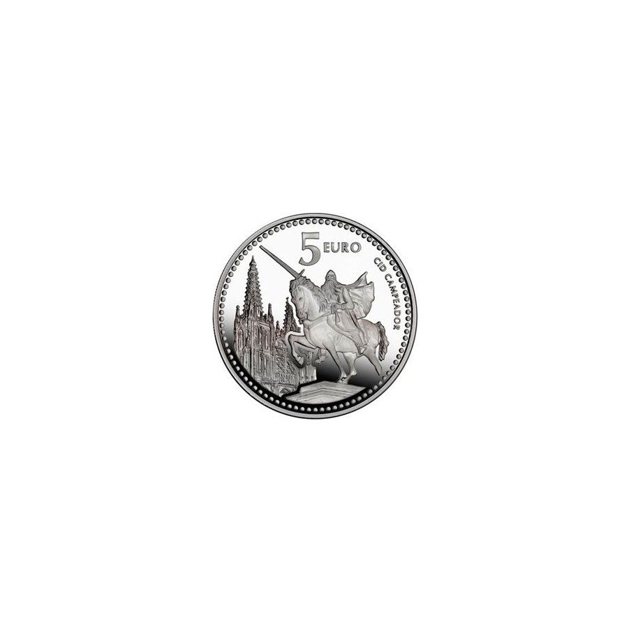 Moneda 2011 Capitales de provincia. Burgos. 5 euros. Plata.
