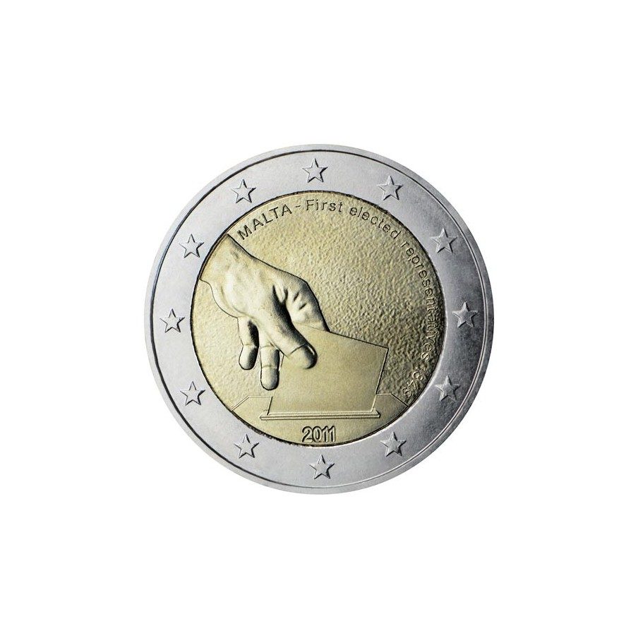 moneda conmemorativa 2 euros Malta 2011.