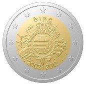moneda Irlanda 2 euros 2012 "X ANIVERSARIO DEL EURO".
