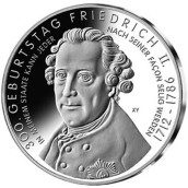moneda Alemania 10 Euros 2012 A. 300 Aniv. Federico II.