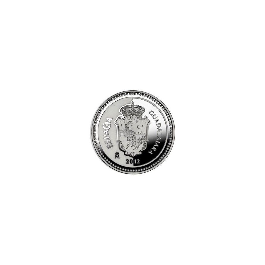 Moneda 2012 Capitales de provincia. Guadalajara. 5 euros. Plata.