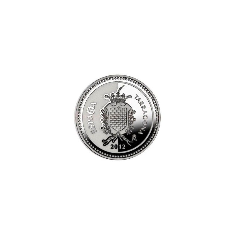Moneda 2012 Capitales de provincia. Tarragona. 5 euros. Plata.