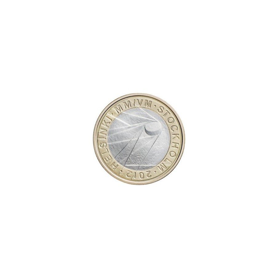 moneda Finlandia 5 Euros 2012 Hockey sobre hielo.