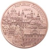 moneda Austria 10 Euros 2012 (Estado de Styria). Cobre.
