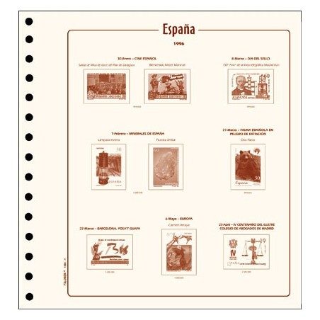 FILOBER sellos ESPAÑA 1963 montado con estuches.